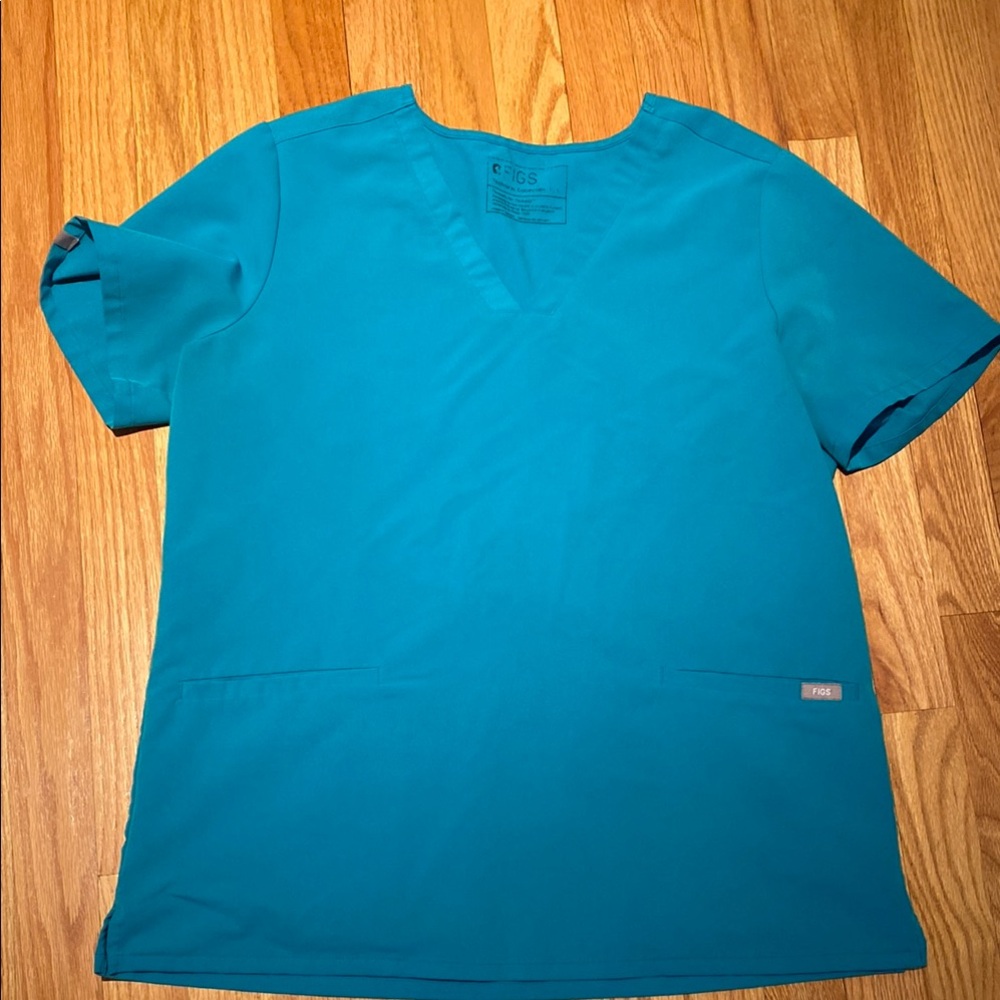 FIGS Teal Scrub Top